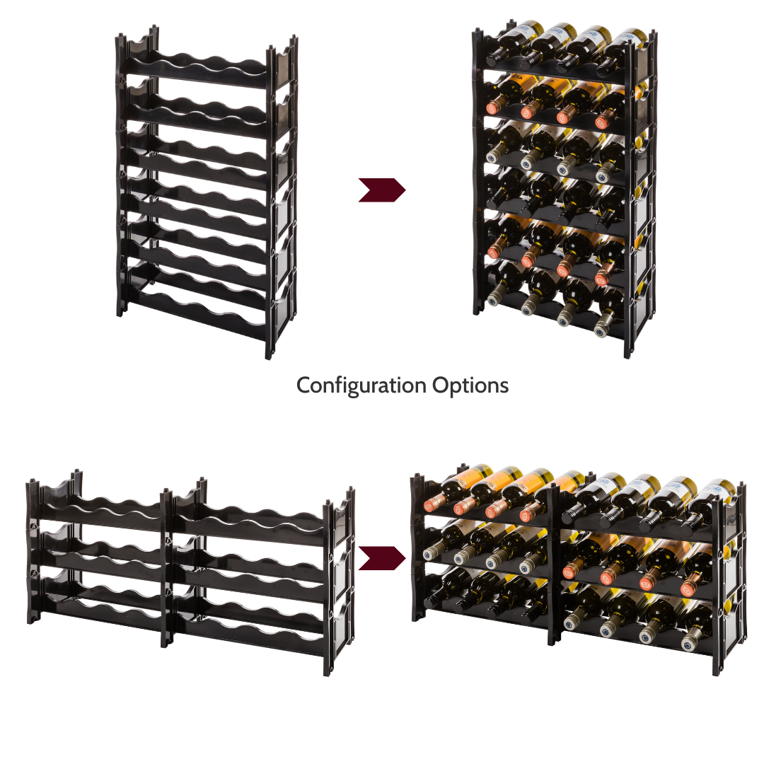 Winerax WRX24V wine rack configuration options