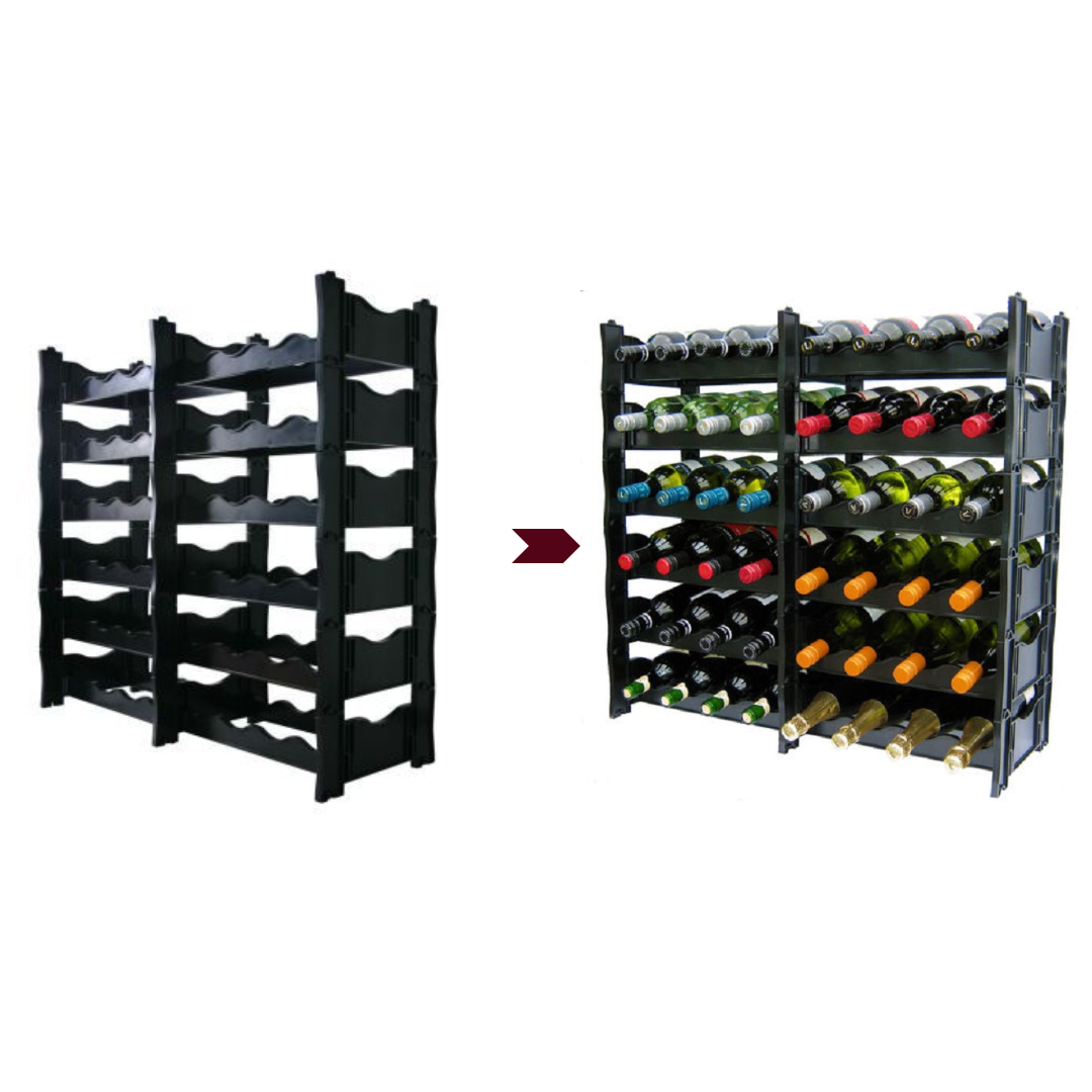 Winerax WRX48SS wine rack configuration